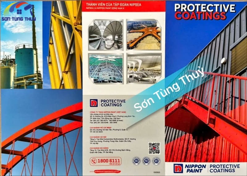 Bảng màu sơn sàn sơn công nghiệp Nippon