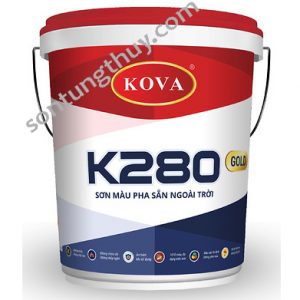 SƠN MÀU PHA SẴN NGOÀI TRỜI KOVA K280 GOLD-20kg (MÀU NHẠT)