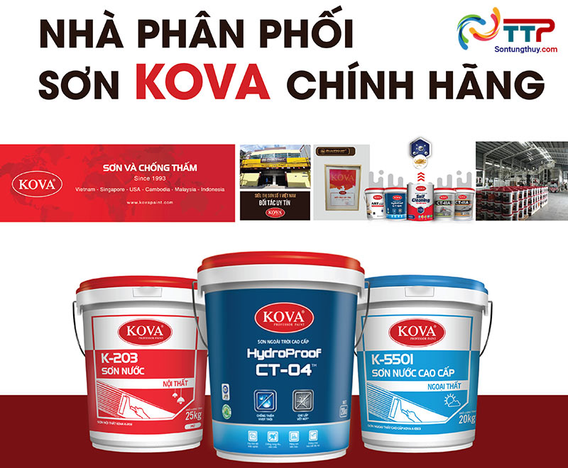 Sơn Kova chính hãng là sự lựa chọn hàng đầu cho những ai muốn sử dụng sản phẩm chất lượng và đảm bảo. Xem hình ảnh liên quan để tìm hiểu thêm về các dòng sản phẩm sơn Kova chính hãng.