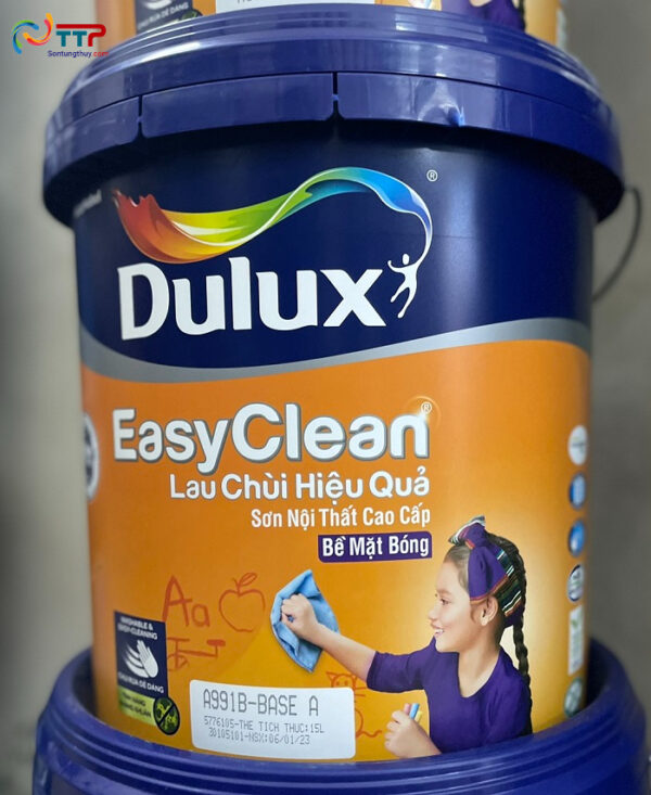 Dulux EasyClean Lau Chùi Hiệu Quả bề mặt Bóng - 15L