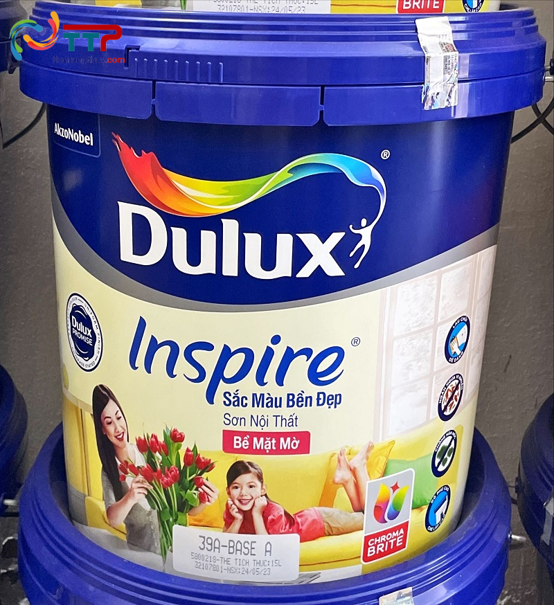 Sơn nội thất Dulux Inspire bề mặt Mờ – 15L