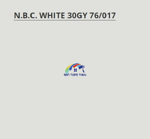 Sơn dulux màu xám N.B.C.White 30GY 76/017 