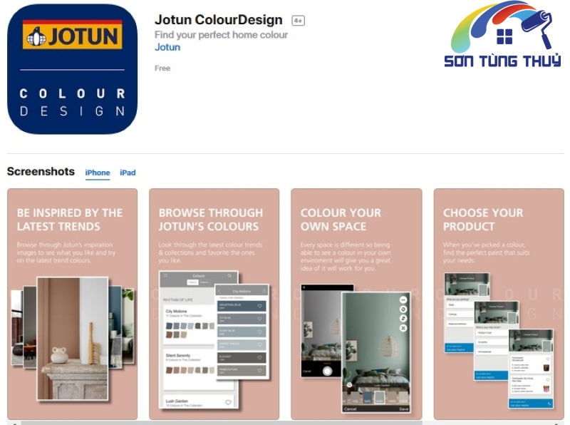 Phần mềm phối màu sơn nhà - Jotun ColourDesign