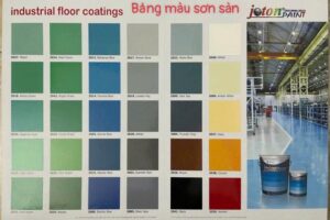 Bảng màu sơn Joton Epoxy Jona Epo 2 thành phần