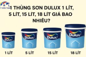 1 thùng sơn Dulux 1 lít, 5 lít, 15 lít, 18 lít giá bao nhiêu?
